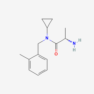 molecular formula C14H20N2O B7925061 (S)-2-Amino-N-cyclopropyl-N-(2-methyl-benzyl)-propionamide 