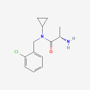 molecular formula C13H17ClN2O B7925067 (S)-2-Amino-N-(2-chlorobenzyl)-N-cyclopropylpropanamide 