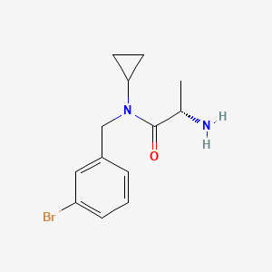 molecular formula C13H17BrN2O B7925085 (S)-2-Amino-N-(3-bromo-benzyl)-N-cyclopropyl-propionamide 