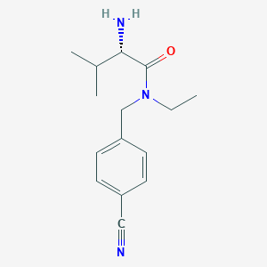 molecular formula C15H21N3O B7925086 (S)-2-Amino-N-(4-cyano-benzyl)-N-ethyl-3-methyl-butyramide 
