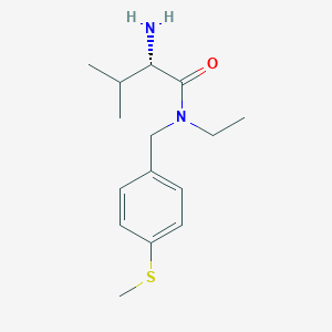 molecular formula C15H24N2OS B7925103 (S)-2-Amino-N-ethyl-3-methyl-N-(4-methylsulfanyl-benzyl)-butyramide 