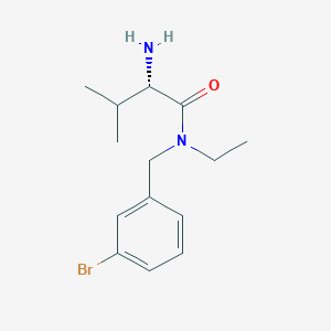 molecular formula C14H21BrN2O B7925105 (S)-2-Amino-N-(3-bromo-benzyl)-N-ethyl-3-methyl-butyramide 