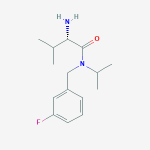 molecular formula C15H23FN2O B7925108 (S)-2-Amino-N-(3-fluoro-benzyl)-N-isopropyl-3-methyl-butyramide 