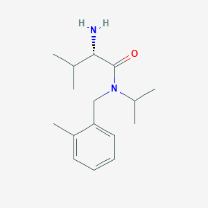 molecular formula C16H26N2O B7925119 (S)-2-Amino-N-isopropyl-3-methyl-N-(2-methyl-benzyl)-butyramide 