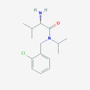 molecular formula C15H23ClN2O B7925121 (S)-2-Amino-N-(2-chloro-benzyl)-N-isopropyl-3-methyl-butyramide 
