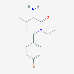 molecular formula C15H23BrN2O B7925126 (S)-2-Amino-N-(4-bromo-benzyl)-N-isopropyl-3-methyl-butyramide 