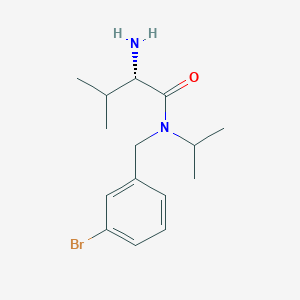 molecular formula C15H23BrN2O B7925129 (S)-2-Amino-N-(3-bromo-benzyl)-N-isopropyl-3-methyl-butyramide 