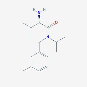 molecular formula C16H26N2O B7925130 (S)-2-Amino-N-isopropyl-3-methyl-N-(3-methyl-benzyl)-butyramide 