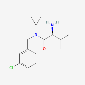 molecular formula C15H21ClN2O B7925141 (S)-2-Amino-N-(3-chloro-benzyl)-N-cyclopropyl-3-methyl-butyramide 