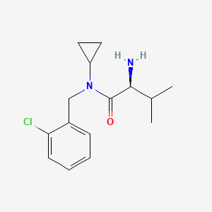 molecular formula C15H21ClN2O B7925147 (S)-2-Amino-N-(2-chloro-benzyl)-N-cyclopropyl-3-methyl-butyramide 
