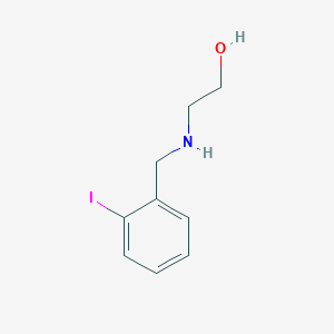 molecular formula C9H12INO B7925167 2-(2-Iodo-benzylamino)-ethanol CAS No. 251326-33-7