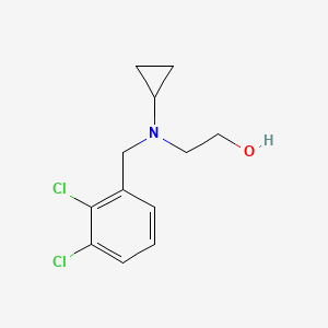 molecular formula C12H15Cl2NO B7925184 2-[Cyclopropyl-(2,3-dichloro-benzyl)-amino]-ethanol 