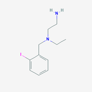 molecular formula C11H17IN2 B7925198 N1-ethyl-N1-(2-iodobenzyl)ethane-1,2-diamine 