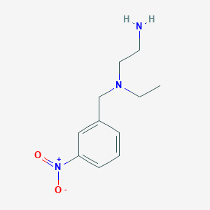 molecular formula C11H17N3O2 B7925223 N1-ethyl-N1-(3-nitrobenzyl)ethane-1,2-diamine 