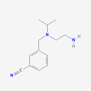 molecular formula C13H19N3 B7925241 3-{[(2-Amino-ethyl)-isopropyl-amino]-methyl}-benzonitrile 