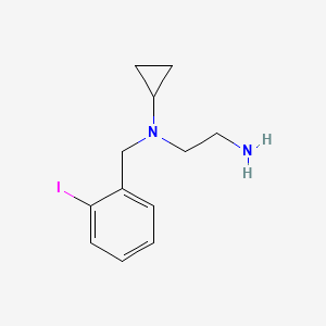 molecular formula C12H17IN2 B7925250 N1-Cyclopropyl-N1-(2-iodobenzyl)ethane-1,2-diamine 
