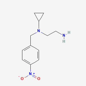 molecular formula C12H17N3O2 B7925258 N1-Cyclopropyl-N1-(4-nitrobenzyl)ethane-1,2-diamine 