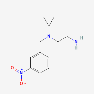 molecular formula C12H17N3O2 B7925266 N1-Cyclopropyl-N1-(3-nitrobenzyl)ethane-1,2-diamine 