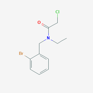 molecular formula C11H13BrClNO B7925288 N-(2-Bromo-benzyl)-2-chloro-N-ethyl-acetamide 