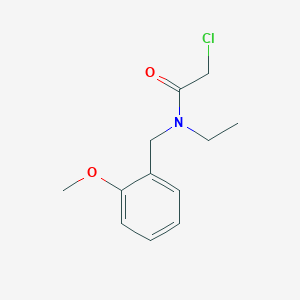 molecular formula C12H16ClNO2 B7925291 2-Chloro-N-ethyl-N-(2-methoxy-benzyl)-acetamide 