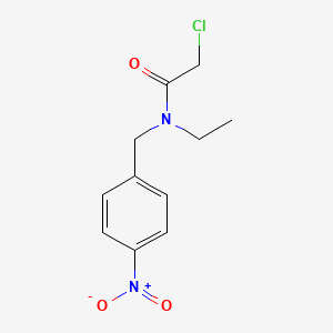 molecular formula C11H13ClN2O3 B7925307 2-Chloro-N-ethyl-N-(4-nitro-benzyl)-acetamide 