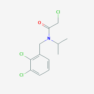 molecular formula C12H14Cl3NO B7925312 2-Chloro-N-(2,3-dichloro-benzyl)-N-isopropyl-acetamide 