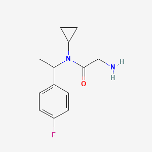 molecular formula C13H17FN2O B7925318 2-Amino-N-cyclopropyl-N-[1-(4-fluoro-phenyl)-ethyl]-acetamide 