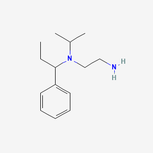 molecular formula C14H24N2 B7925328 N1-Isopropyl-N1-(1-phenylpropyl)ethane-1,2-diamine 