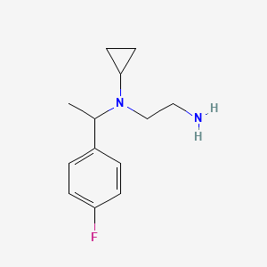 molecular formula C13H19FN2 B7925343 N*1*-Cyclopropyl-N*1*-[1-(4-fluoro-phenyl)-ethyl]-ethane-1,2-diamine 