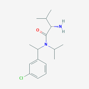 molecular formula C16H25ClN2O B7925355 (S)-2-Amino-N-[1-(3-chloro-phenyl)-ethyl]-N-isopropyl-3-methyl-butyramide 