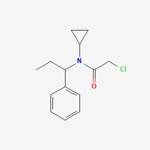 molecular formula C14H18ClNO B7925370 2-Chloro-N-cyclopropyl-N-(1-phenyl-propyl)-acetamide 