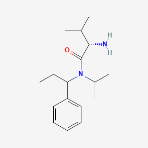 molecular formula C17H28N2O B7925378 (S)-2-Amino-N-isopropyl-3-methyl-N-(1-phenyl-propyl)-butyramide 
