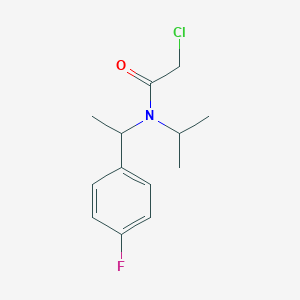 molecular formula C13H17ClFNO B7925388 2-Chloro-N-[1-(4-fluoro-phenyl)-ethyl]-N-isopropyl-acetamide 