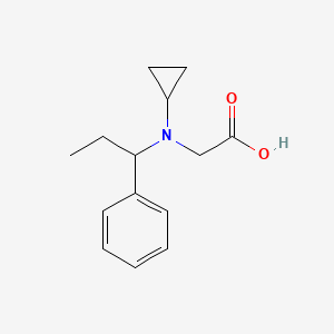 molecular formula C14H19NO2 B7925414 [Cyclopropyl-(1-phenyl-propyl)-amino]-acetic acid 