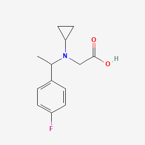molecular formula C13H16FNO2 B7925421 {Cyclopropyl-[1-(4-fluoro-phenyl)-ethyl]-amino}-acetic acid 