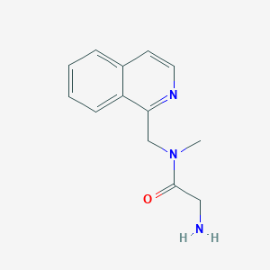molecular formula C13H15N3O B7925444 2-Amino-N-isoquinolin-1-ylmethyl-N-methyl-acetamide 
