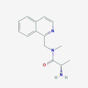 molecular formula C14H17N3O B7925454 (S)-2-Amino-N-isoquinolin-1-ylmethyl-N-methyl-propionamide 