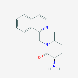 molecular formula C16H21N3O B7925456 (S)-2-Amino-N-isopropyl-N-isoquinolin-1-ylmethyl-propionamide 