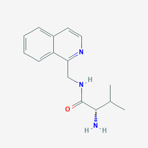 molecular formula C15H19N3O B7925460 (S)-2-Amino-N-isoquinolin-1-ylmethyl-3-methyl-butyramide 