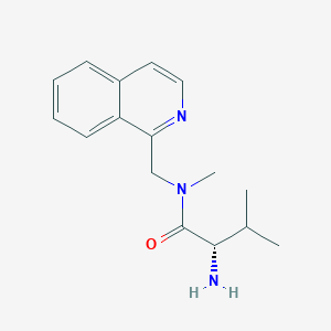 molecular formula C16H21N3O B7925461 (S)-2-Amino-N-isoquinolin-1-ylmethyl-3,N-dimethyl-butyramide 