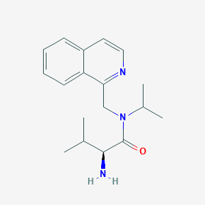 molecular formula C18H25N3O B7925468 (S)-2-Amino-N-isopropyl-N-isoquinolin-1-ylmethyl-3-methyl-butyramide 