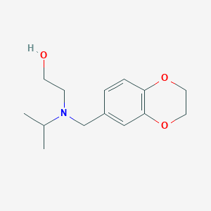 molecular formula C14H21NO3 B7925496 2-[(2,3-Dihydro-benzo[1,4]dioxin-6-ylmethyl)-isopropyl-amino]-ethanol 