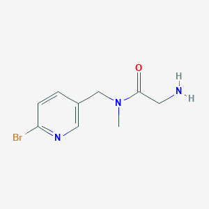 molecular formula C9H12BrN3O B7925535 2-Amino-N-(6-bromo-pyridin-3-ylmethyl)-N-methyl-acetamide 