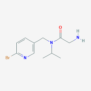 2-Amino-N-(6-bromo-pyridin-3-ylmethyl)-N-isopropyl-acetamide