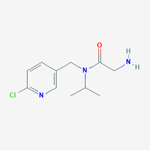 molecular formula C11H16ClN3O B7925547 2-Amino-N-(6-chloro-pyridin-3-ylmethyl)-N-isopropyl-acetamide 