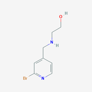 molecular formula C8H11BrN2O B7925563 2-[(2-Bromo-pyridin-4-ylmethyl)-amino]-ethanol 