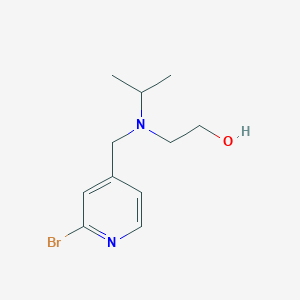 molecular formula C11H17BrN2O B7925566 2-[(2-Bromo-pyridin-4-ylmethyl)-isopropyl-amino]-ethanol 
