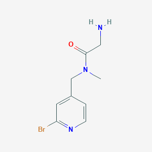 molecular formula C9H12BrN3O B7925577 2-Amino-N-(2-bromo-pyridin-4-ylmethyl)-N-methyl-acetamide 