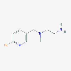 molecular formula C9H14BrN3 B7925585 N1-((6-Bromopyridin-3-yl)methyl)-N1-methylethane-1,2-diamine 