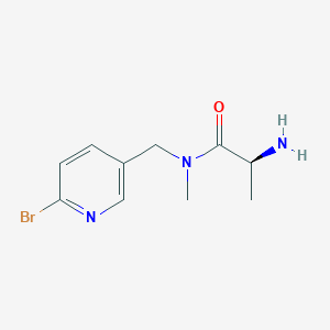 molecular formula C10H14BrN3O B7925594 (S)-2-Amino-N-(6-bromo-pyridin-3-ylmethyl)-N-methyl-propionamide 